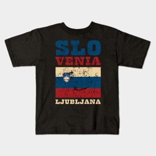 Flag of Slovenia Kids T-Shirt